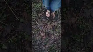 I love walking on dirt barefoot #barefoot #feet #barefeetlife #shorts #toes
