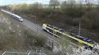 Stadler Flirt 3 mit 160Km/h @ Pulverdinger Tunnel 4K