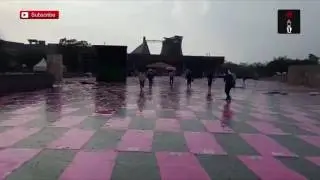 Heavy Rain At Venue Of International Day Of Yoga