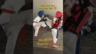 Best face Kick knockout fight By Sensei Sayandip Saha Students 💯#shorts #viral #shortsfeed #tranding