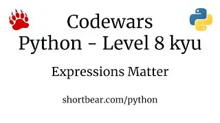 Codewars - Python - Expressions Matter
