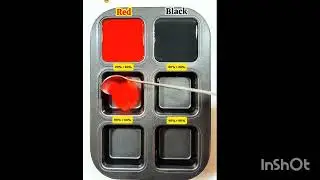 Let's Mix Red black colors together Watch The Results How Colors Change?  | Very Satisfying 