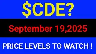CDE Stock (Coeur Mining, Inc.) CDE Stock Technical Analysis | CDE Stock Today | September 19, 2025