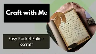 Kscraft Pocket Folio - craft with me #fallcrafts #junkjournal #folio #kscraft 