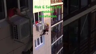 Ac outdoor installation High rise building #learning #mep #video #engineering #hvac #shorts