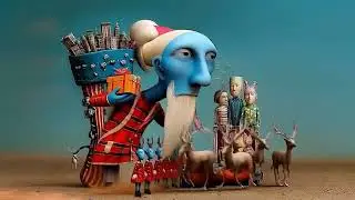 🦌 Whimsical Storytelling.Artistic Christmas vibe,Santa&rsquo;s world, but make it art.🎨🎄