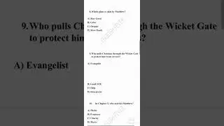 PG TRB ENGLISH | UNIT 2|  Important Questions  The pilgrim progress Jhon Bunyan 20mcqs  NET exam