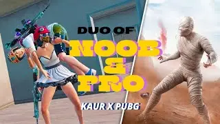 NOOB 😅 vs PRO 🔥 | Duo Gameplay That Will Shock You! | BGMI I Kaur x Pubg