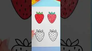 Pick Your Favorite Strawberry! 🍓🎨 A Fun Art Choice 🖍️ #artforkids