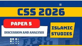 CSS ISLAMIC STUDIES - OBJECTIVE PAPER -CSS 2026 - ALL LEARNING SCHOOL 