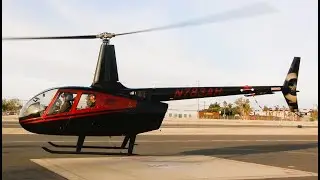 R66 Turbine Start-Up & Takeoff New Symmetrical Horizontal Stabilizer Empennage Helicopter N783AH