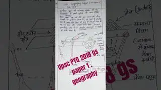 Upsc gs paper 1 pyq 2018 geography subject