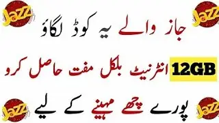 Mobilink jazz Free internet code 2018