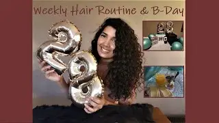 MY WEEKLY HAIR ROUTINE USING NIVEA CURL & NIVEA TEXTURE + MY B-DAY || Hair video #02 MariaRamosLife