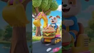 Dog drive crane #dog #viral #video #kidsvideo #new #viralvideo #story #kids