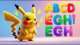 ABC Song Nursery Rhymes | Pok&eacute;mon ABCD | Learn Alphabet A to Z with Pikachu | Kids Learning Video