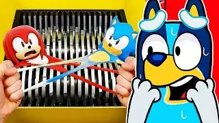 BLUEY RÉAGIT à SONIC et KNUCKLES qui sont font DÉCHIQUETER !
