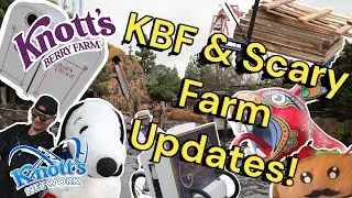 Knott's Berry Farm Updates | Scary Farm | Montezooma | Log Ride | XCELERATOR | Around The Park!