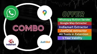 Latest Button sender Extention || Indiamart || Justdial || G-Map Extractor Combo #buttonwhatsapp