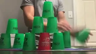 CupStacking cycle: 7.325 with a fumble #speedstacking #sportstacking #cupstacking #fast 