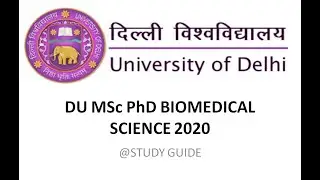 DU MSC-PhD Biomedical science 2020 |PART-1|1-10