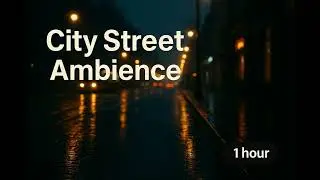 Light Traffic White Noise | Apartment Window City Sounds for Sleep | 1 Hour