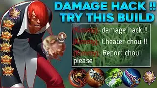 CHOUUUUU GAMEPLAY !! 🔥🔥 TO ALL CHOU USERS TRY THIS BUILD 🔥🔥 ||MLBB || XERAJAY || CHOU GAMEPLAY 🔥😎