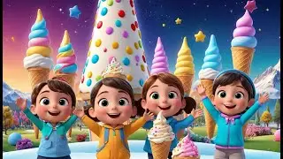 Learn Colors with Ice Cream Scoops &ndash; Magic Tower Surprise | Fun Kids Song | & Counting Adventure