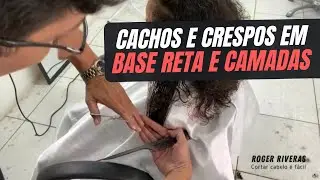 Cachos e Crespos em base reta e camadas.