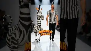 What If Madagascar Characters Were Real? 🐯✨ | Cartoon vs Real Life Runway #madagascar