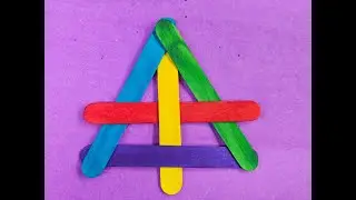 🥷⭐How to make Ninja Shuriken🥷⭐Popsicle Stick Ninja Star Craft Easy Ninja Weapon⭐#diy #trendingshorts
