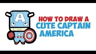How to Draw Cute Chibi Captain America Easy (Kawaii) from Marvel Comics