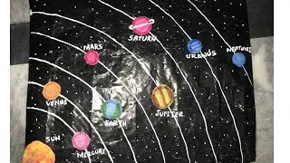 How to make Solar System project|Solar System for school project|@MamsRoutineLife