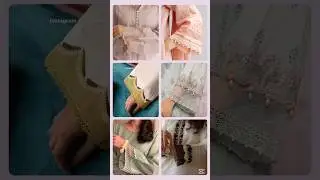 Trending Organza Lace/ Patch Sleeves/ Tissue Fabric sleeves #viral #trendingsleeves #shorts #fashion