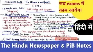 15 October 2022- The Hindu Newspaper Notes for UPSC/IAS examination