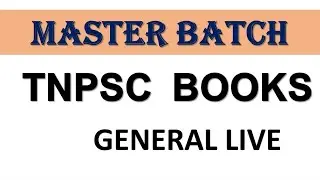 GENERAL LIVE    - TNPSC BOOKS  Master Batch
