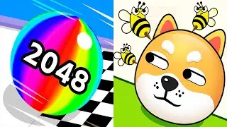 Ball Run 2048 VS Save The Dog - All Level Gameplay Android iOS Ep 1