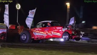 Hot Rods in tractor pulling at Edewecht , tractor show 2022