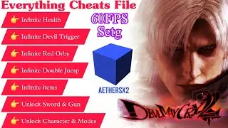 Devil May Cry 2 AetherSX2 Cheats Code + 60FPS Setting File All Devices Working 2025
