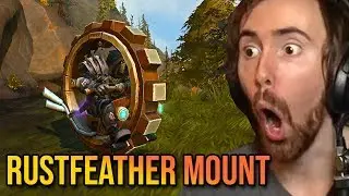 Asmongold Finally Gets The Rustfeather Mount (Junkheap Drifter)