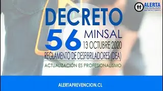 Decreto Supremo 56 sobre Desfibrilador Externo Autom&aacute;tico DEA