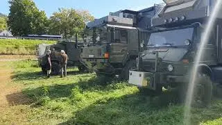   Unimogs auf dem Fernreisemobiltreffen in Enkirch 2025
