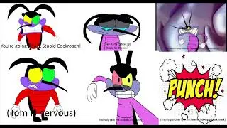 Joey Punches Tom (SpongeBob References)