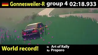 Art of Rally world record Gonnesweiler - R group 4 02:18.933