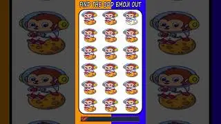 Find The Odd Emoji |Out Spot The Difference Emoji | Emoji Puzzles 2022