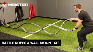Meister Sheathed Battle Ropes & Wall Mount Kit