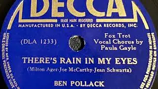 There’s Rain In My Eyes - Ben Pollack And His Orchestra 1938