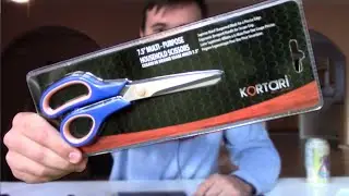 how to open packaged scissors with no scissors