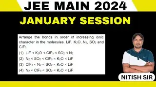 Arrange the bonds in order of increasing ionic character in the molecules: LiF, K₂O, N₂, SO₂