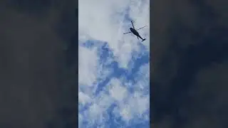 NYPD Helicopter flies over Prospect Heights